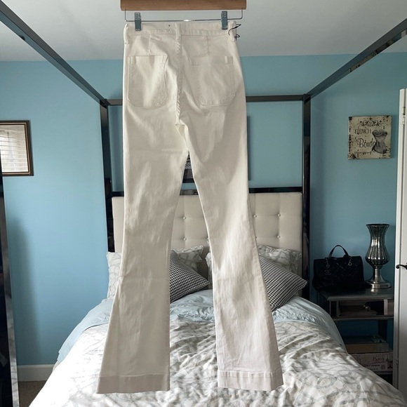 NEW RAMY BROOK Cindy High Rise Flare Jeans In White Disco Hippie Bell Bottom 26 - Picture 11 of 13